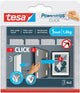 Tesa powerstrips click klittenband strips large, wit