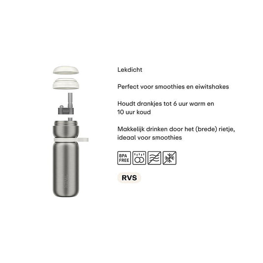 Mepal isoleerfles twist sport 600ml - midnight blue