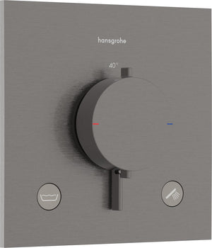 Hansgrohe activera s - handdouche - ecosmart waterbesparend - 95mm maat - 1 straalfunctie - mat zwart