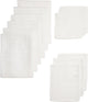 Meyco baby uni starterset - 12-pack - hydrofiel - white