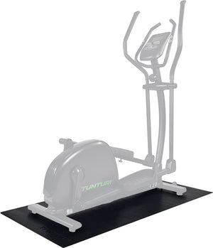 Tunturi crosstrainer mat - vloerbeschermer - beschermmat - 160 x 87 x 0,5 cm - zwart