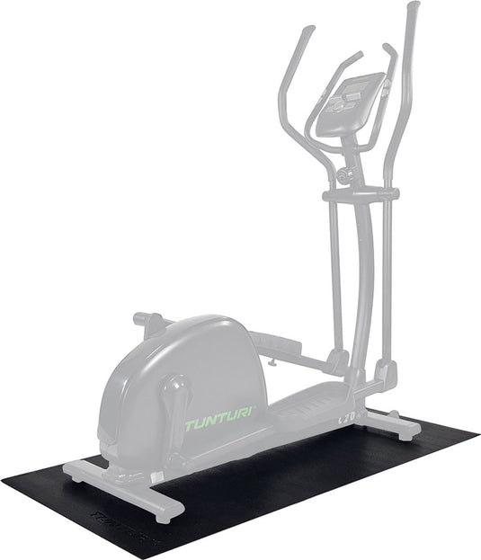 Tunturi crosstrainer mat - vloerbeschermer - beschermmat - 160 x 87 x 0,5 cm - zwart