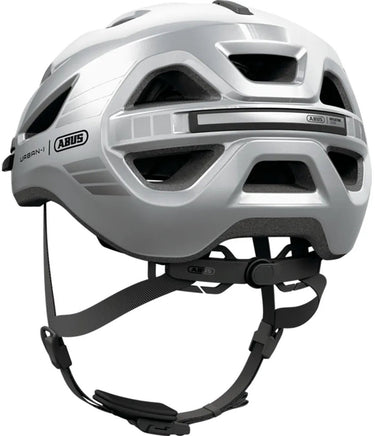 Abus fietshelm urban-i 4.0 lr signal silver l - 57-61 cm - zilver - geschikt voor gebruik op elektrische fietsen - stadsfietsen - 280 g