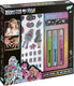 Totum monster high nageldeco haar en glitter tattoo set kids beauty fashion set - speelgoed meisjes verkleden en rollenspel knutselset