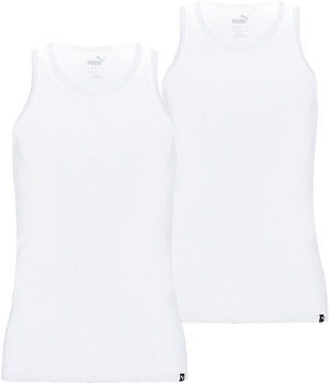 Puma heren everyday hemd - white - l - 2 paar