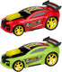 Eddy toys raceauto licht geluid - speelgoed auto met licht en geluidseffecten - raceauto met spoiler en grote wielen - 1 willekeurige kleur rood of groen
