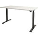 Zit-sta-bureau schaffenburg dextro basic t-voet kalk wit