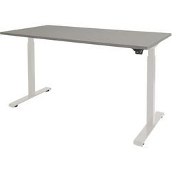 Zit-sta-bureau schaffenburg dextro basic t-voet grijs