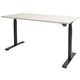 Zit-sta-bureau schaffenburg dextro basic t-voet kalk wit