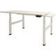 Zit-sta-bureau schaffenburg dextro plus duo t-voet kalk wit