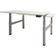 Zit-sta-bureau schaffenburg dextro plus duo t-voet kalk wit