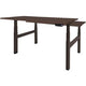 Zit-sta-bureau schaffenburg dextro plus duo melamine donkerbruin, zwart