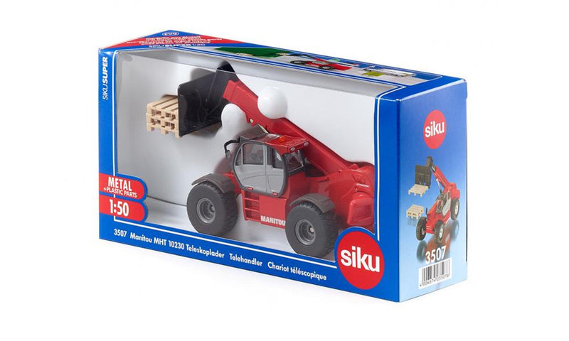 Afbeelding laden in galerijviewer, Siku 3507 manitou mht 10230 telescooplader 1:50 195x65x185mm
