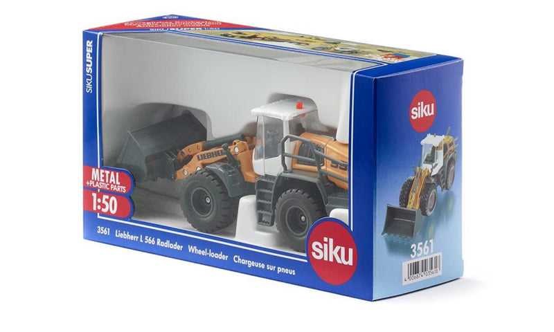 Afbeelding laden in galerijviewer, Siku 3561 liebherr l 556 wiellader 171x55x73mm 1:50
