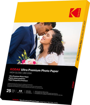 Kodak fotopapier - ultra premium high glossy - 280g m² - a4 - 25 vellen