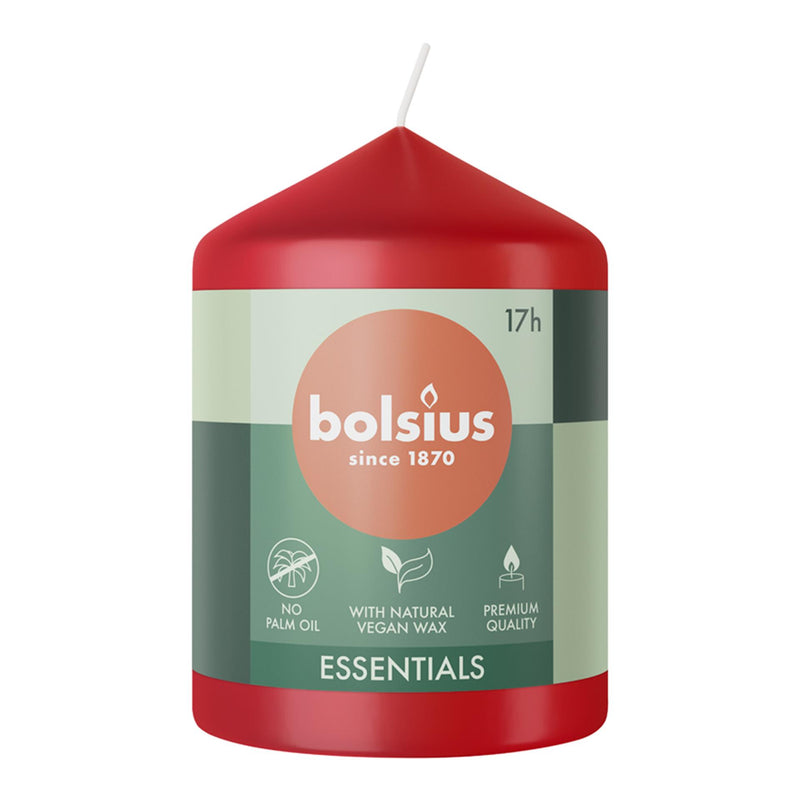 Afbeelding laden in galerijviewer, Bolsius stompkaars 80 58 delicate red
