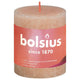 Bolsius rustiek stompkaars shine collection 80 68 misty pink- nevelig roze