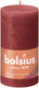 Bolsius shine collection rustiek stompkaars 130 68 delicate red -delicaat rood<br>