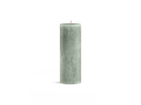 Bolsius shine collection rustiek stompkaars 190 68 jade green-jadegroen
