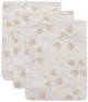 Jollein hydrofiele washandjes 15x20cm - leafy dreams - katoen - 3 stuks