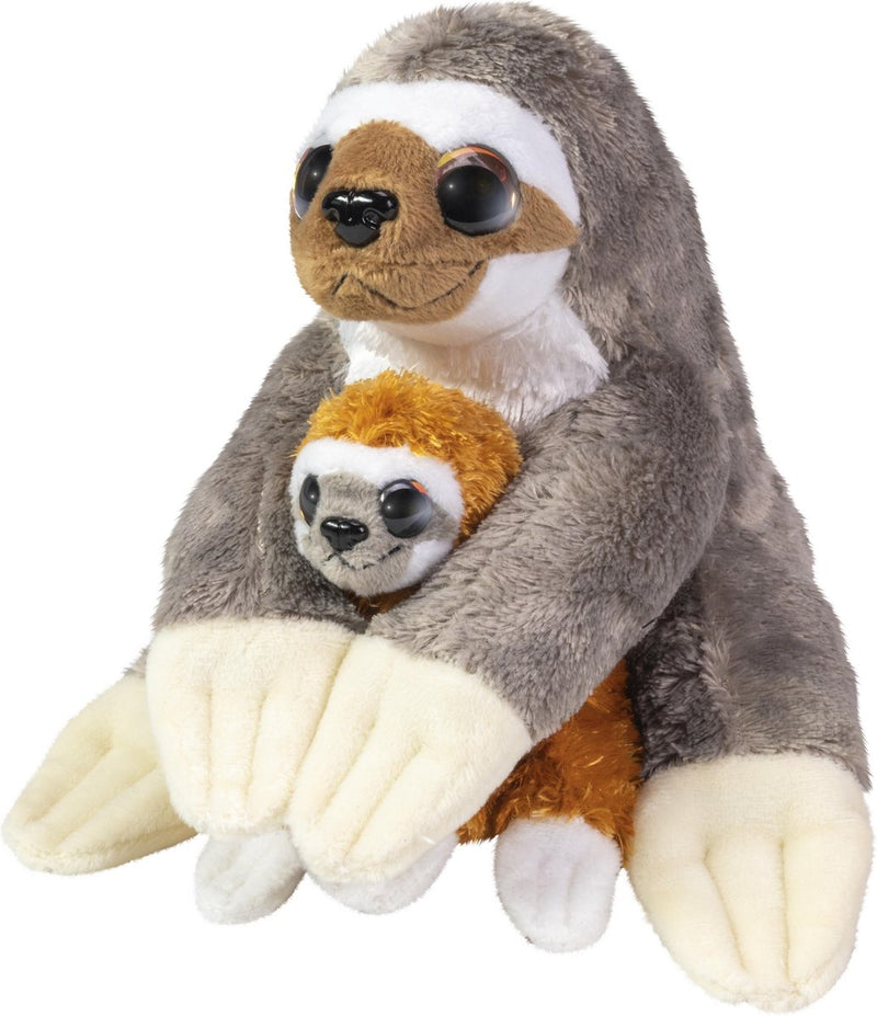 Afbeelding laden in galerijviewer, Lumo stars knuffel - luiaard caramel en coffee, 24cm
