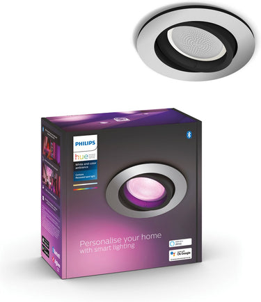 Philips hue centura inbouwspot - wit en gekleurd licht - 1-pack - aluminium - rond - gu10