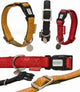 Beeztees - halsband hond - mac leather - zwart - 35-50 cm