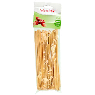 Afbeelding laden in galerijviewer, Metaltex bamboe cocktailprikkers 20 cm 50 stuks
