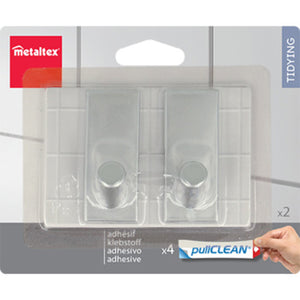 Metaltex metalen zelfklevende haken | 3 stuks