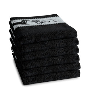 Afbeelding laden in galerijviewer, Ddddd keukendoek saar 50x55 black | 6 stuks
