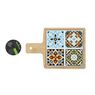 Afbeelding laden in galerijviewer, Serveerplank bamboo keramiek | 4 stuks
