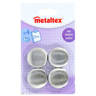 Afbeelding laden in galerijviewer, Metaltex magneten rond 4 stuks rvs
