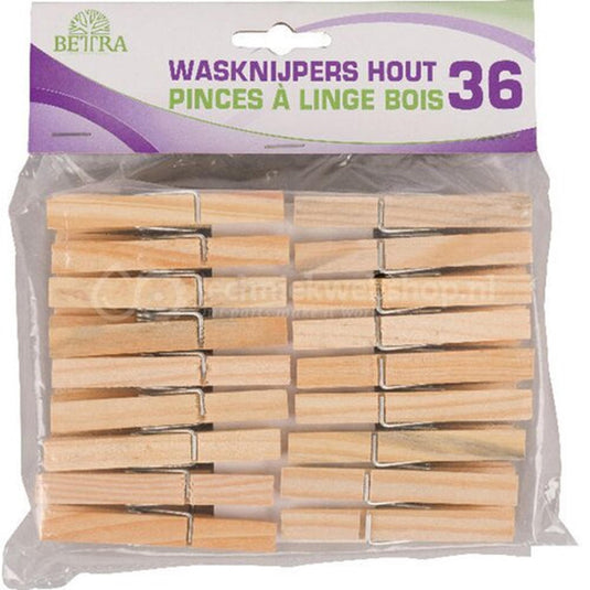 Betra 36 houten wasknijpers