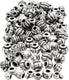 Creativ company creotime kralenmix kunststof 7-11 mm zilver 400 stuks