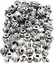 Creativ company creotime kralenmix kunststof 7-11 mm zilver 400 stuks