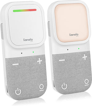Lionelo babyline 2.2 digitale babyfoon – 2-weg communicatie – tot 400 m bereik – fhss beveiligd signaal – nachtlampje – led geluidsindicator – draagbare ontvanger met clip – volumecontrole – compact betrouwbaar babytoezicht