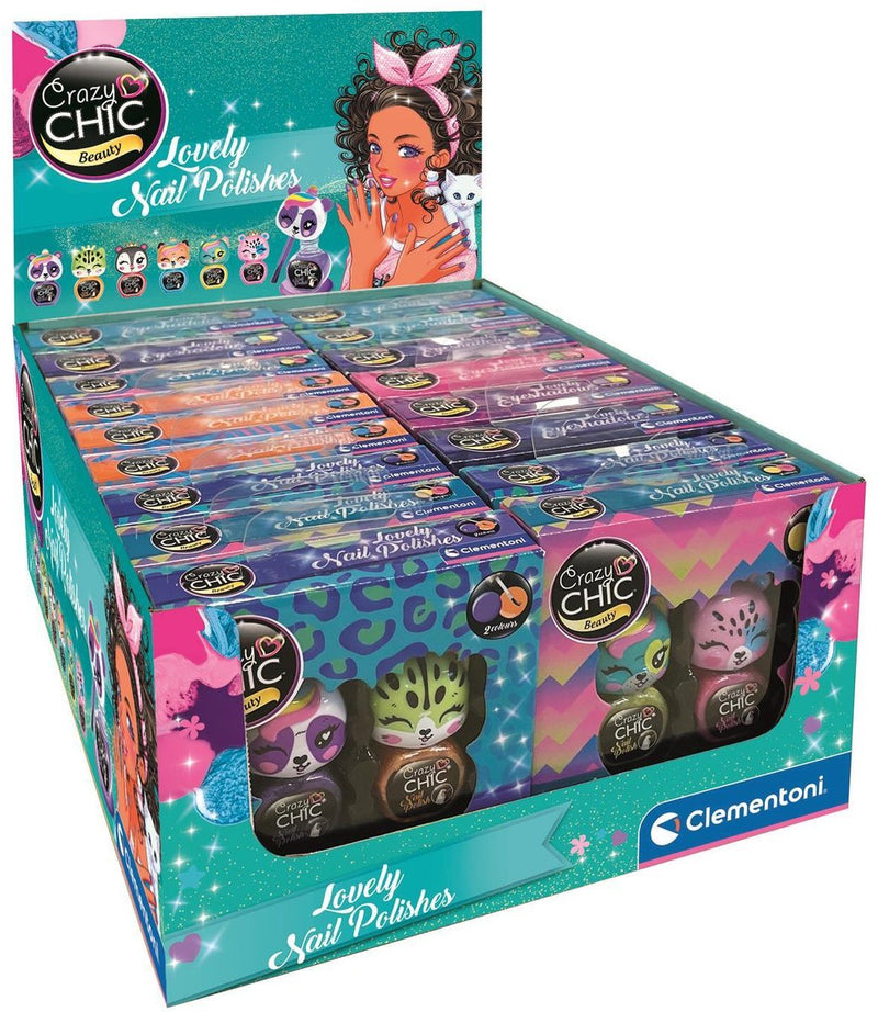 Afbeelding laden in galerijviewer, Clementoni crazy chic - nagellak dieren, 2st.
