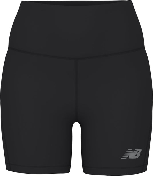 New balance sport fitted short 5 dames sportbroek - black s