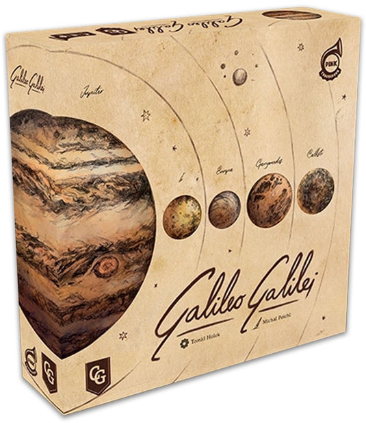 Pink troubadour galileo galilei - euro-style game - ontdek planeten en sterrenstelsels