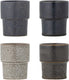 Bloomingville mok aardewerk bruin ewan - set van 4