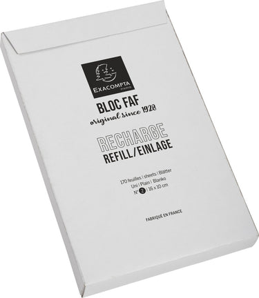 Exacompta navulling voor faf-bureaublok 12512e blocs faf effen