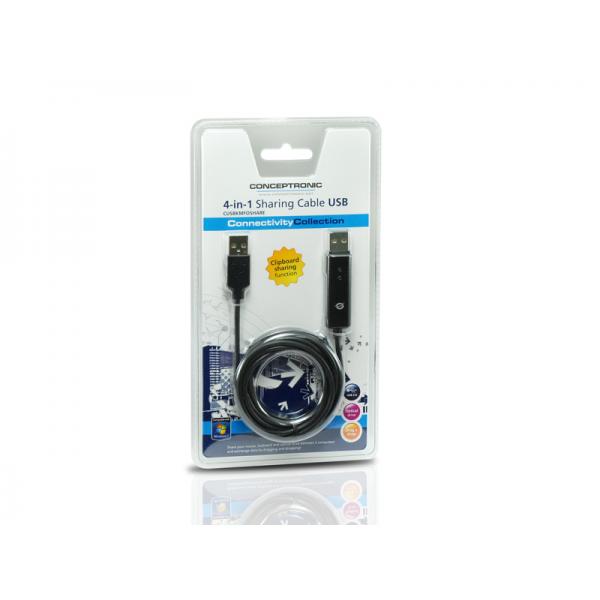 Afbeelding laden in galerijviewer, Conceptronic cusbkmfoshare 4-in-1 sharing cable usb
