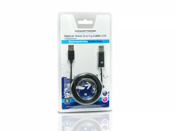 Afbeelding laden in galerijviewer, Conceptronic cusboddshare optical drive sharing cable usb
