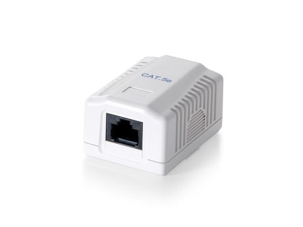 Afbeelding laden in galerijviewer, Equip 235111 1-port cat.5e surface mount box, rj-45, 5e, white, 39 mm, 29.5 mm, 54 mm
