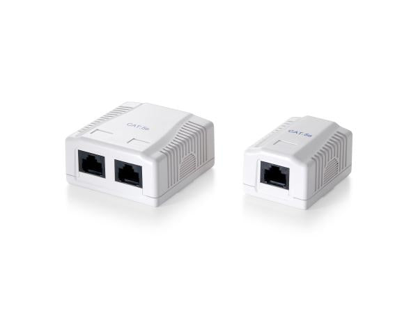 Afbeelding laden in galerijviewer, Equip 235112 2-port cat.5e surface mount box, rj-45, 5e, white, 59 mm, 29.5 mm, 61 mm
