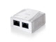 Equip 235212 surface mounted box 2-port cat.6 unshielded, white