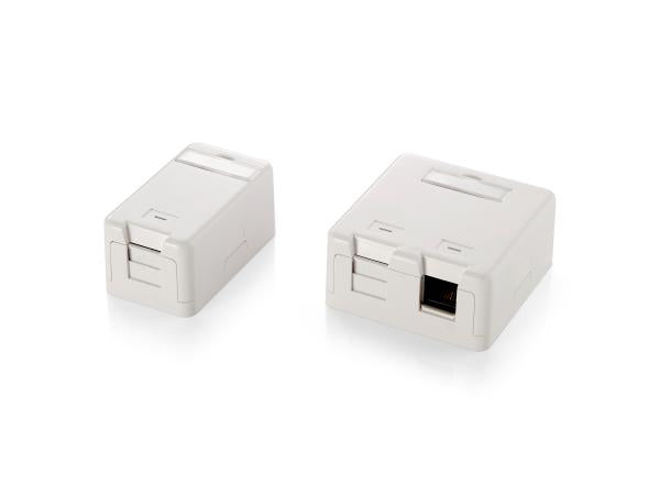 Afbeelding laden in galerijviewer, Equip 125121 surface mounted keystone box for 1 keystone jack, white
