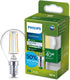 Philips led philips ultra efficient led kogellamp transparant - 40 w - e14 - koelwit licht - energielabel a