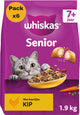 Whiskas 7+ kattenbrokken - kip - zak 6 x 1.9kg