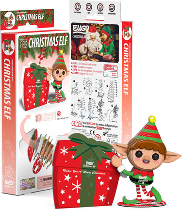 Eugy 3d puzzel - kerst elf - kerstfiguren - duurzaam - verzamel ze allemaal - 6 jaar